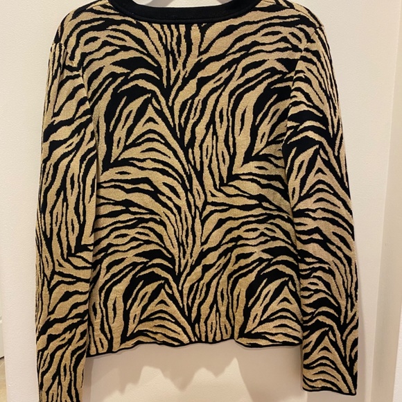 Jones New York Women’s Animal Print Cardigan - Picture 3 of 6